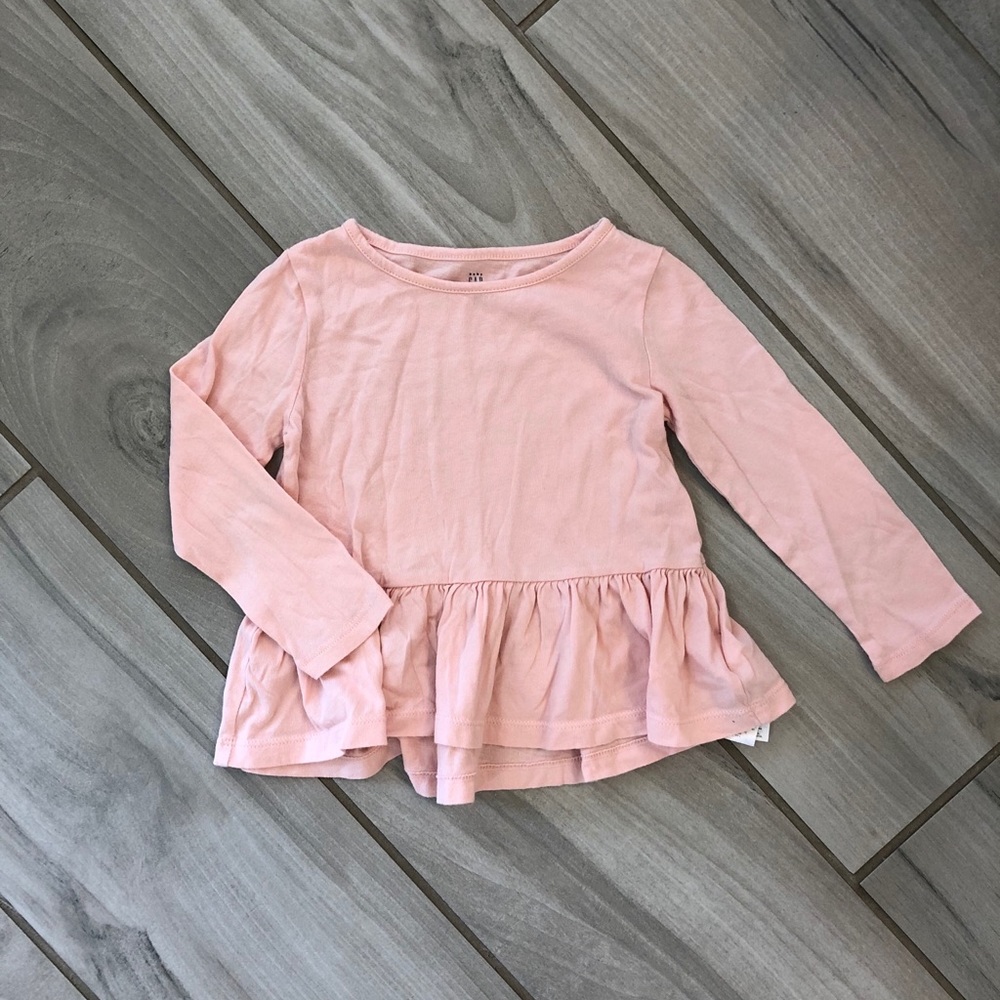 Gap Long sleeve peplum top